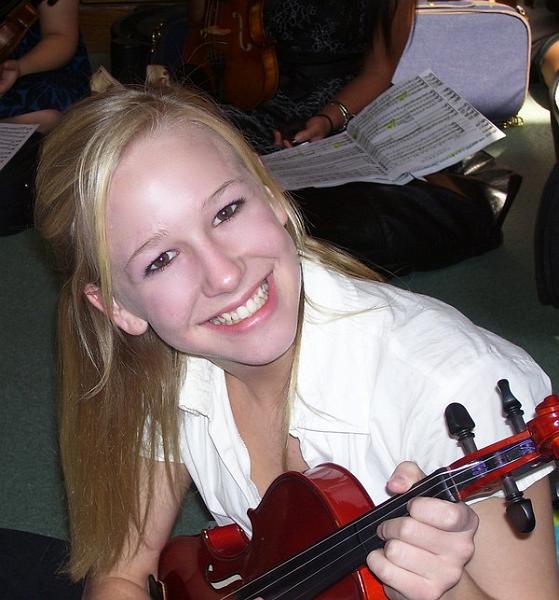 Kirsten with her violin in Austin at State.jpg